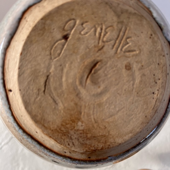 VINTAGE HANDMADE SIGNED STUDIO POTTERY TEAPOT‎ GORGEOUS BROWN/GREY GLAZE EUC - Picture 11 of 11